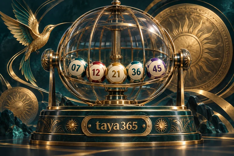 taya365 — lottery cage at sample numbered balls na 07, 12, 21, 36, 45