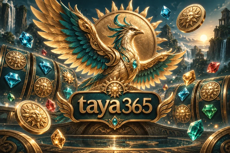 taya365 — orihinal na slots casino game concept art sa deep teal and warm champagne